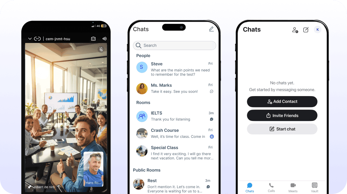 SafeMeet Mobile Apps